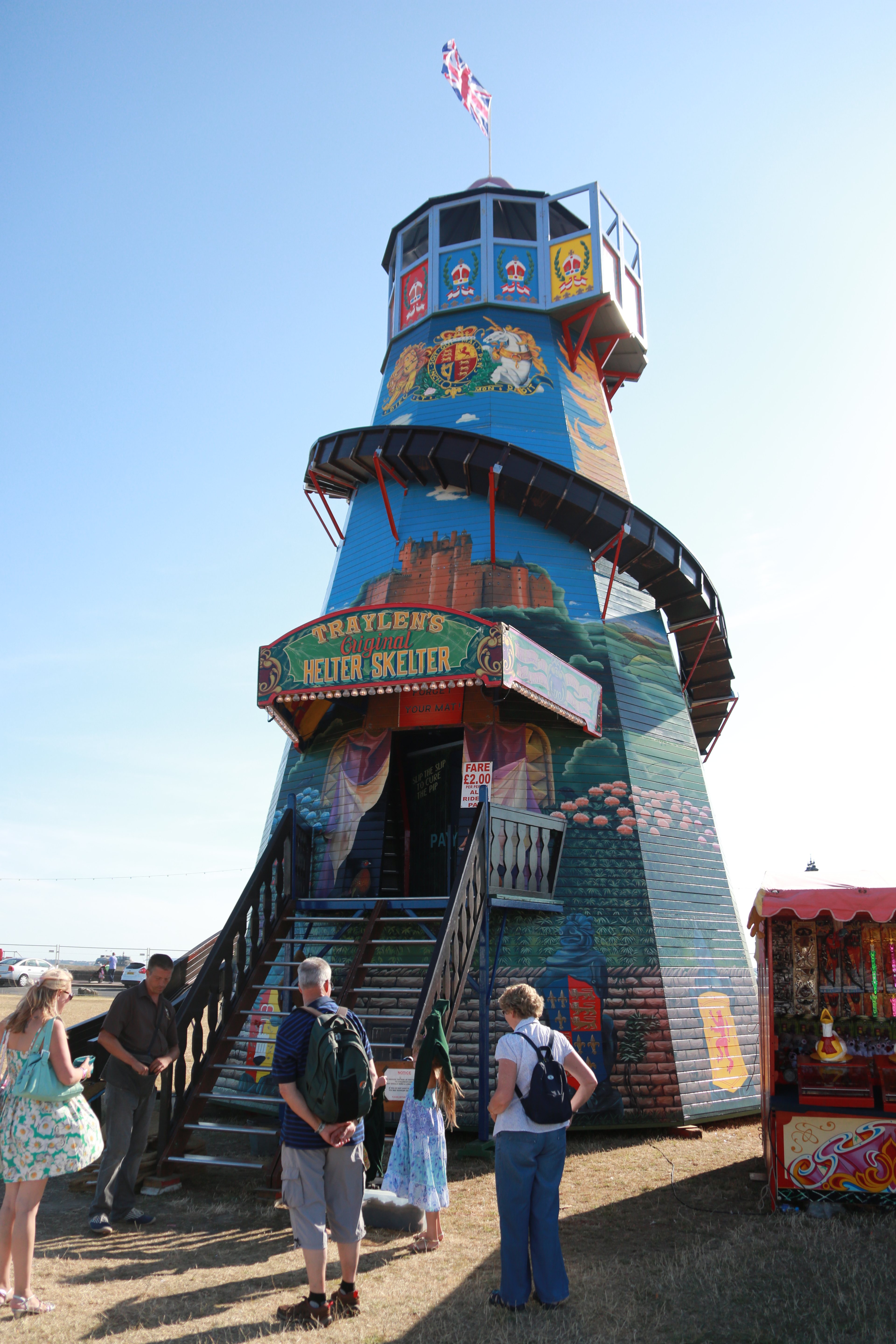 Oldest original wooden helter skelter in the UK