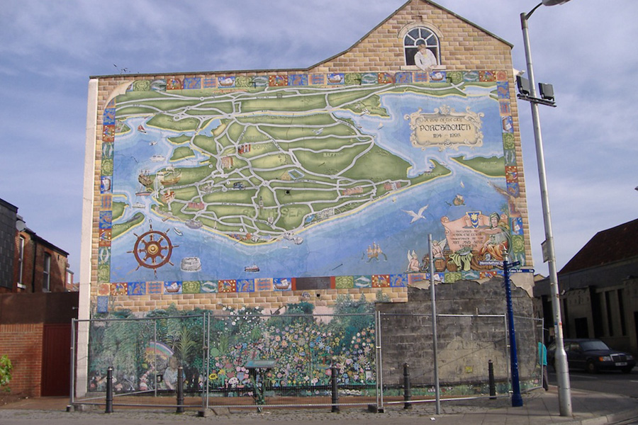 The first version, damaged in 2009