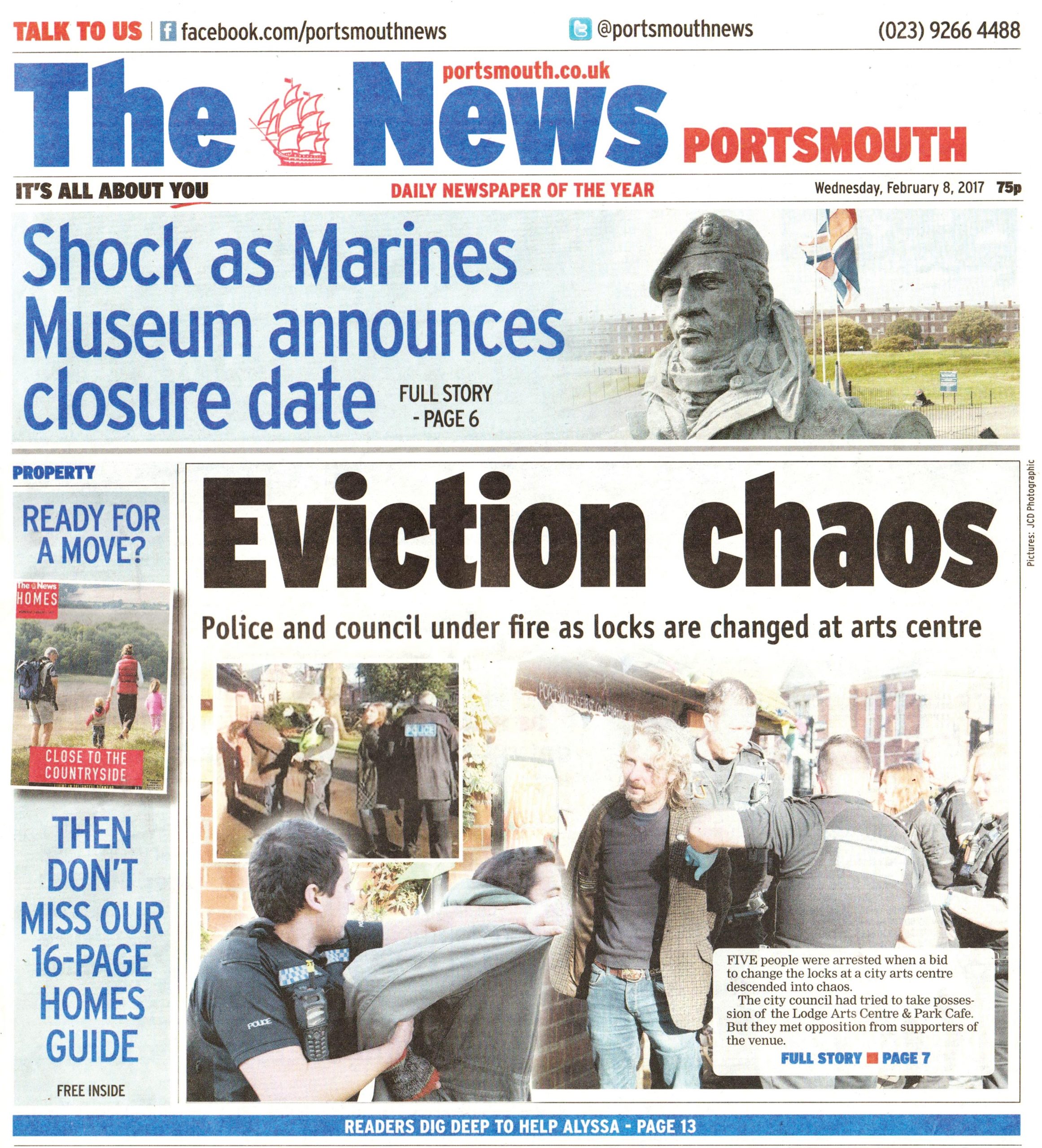 Eviction Chaos front page